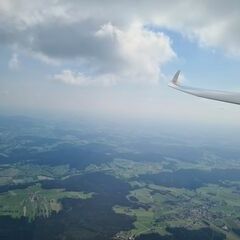 Flugwegposition um 14:11:41: Aufgenommen in der Nähe von Freyung-Grafenau, Deutschland in 2145 Meter